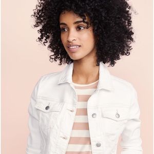 Joe’s Jeans cropped white denim jacket